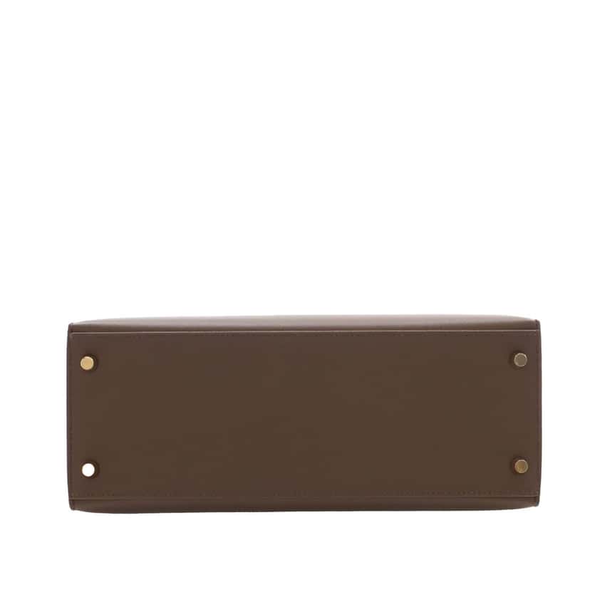 Hermès Veau Madame Kelly Sellier II 28 Brown Leather Very good condition - Box View