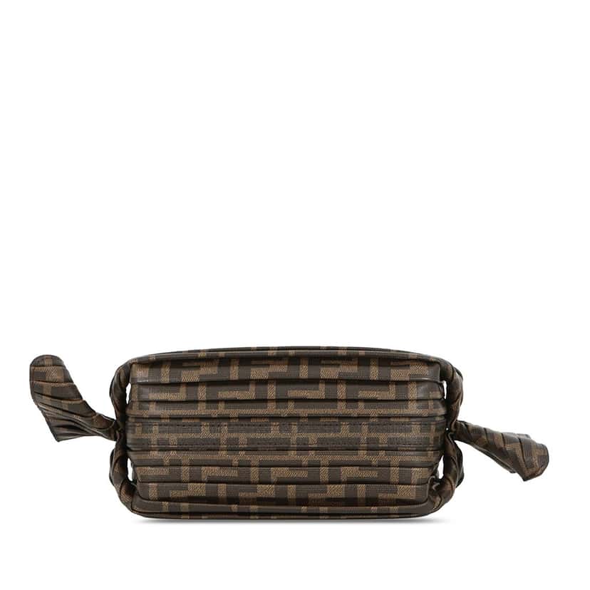 Fendi Zucca Coated Canvas Caramella Candy Camera Bag Brown Very good condition - Inside View
