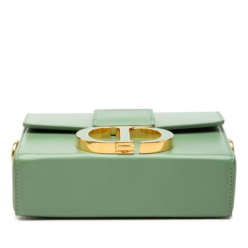Dior Micro Smooth Calfskin 30 Montaigne Flap Green Leather Very good condition - Inside View