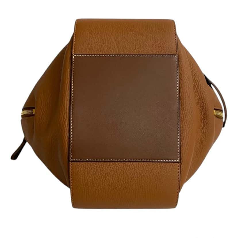 LOEWE Small Bicolor Leather Hammock Satchel Brown Leather Very good condition - Inside View
