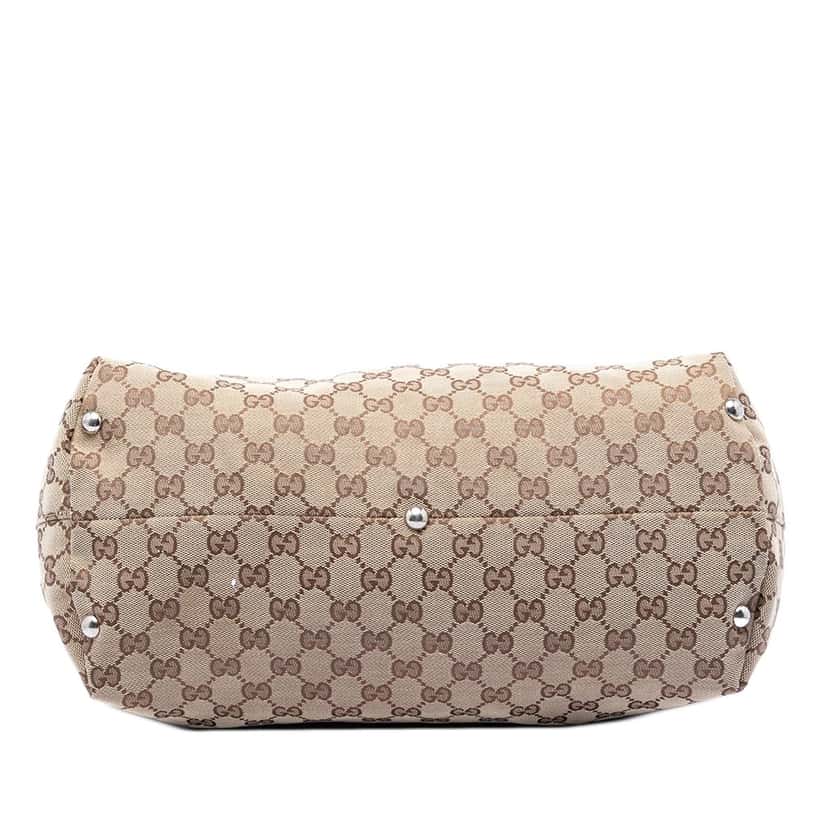 Gucci Medium GG Canvas Icon Bit Tote Beige Very good condition - Inside View
