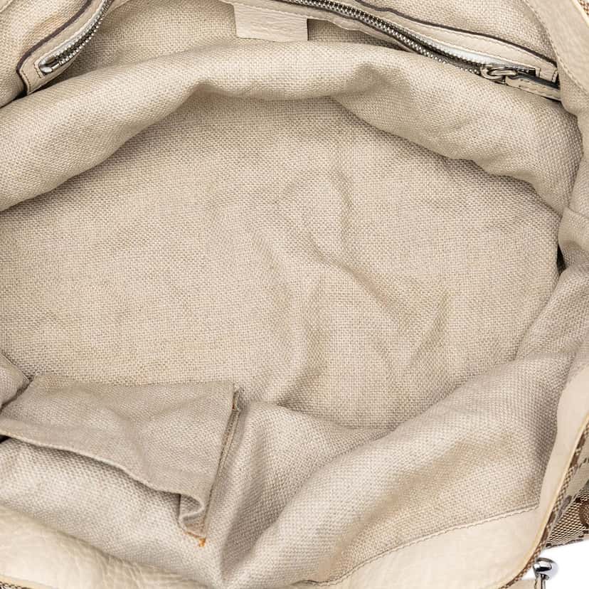 Gucci Medium GG Canvas Icon Bit Tote Beige Very good condition - Model View