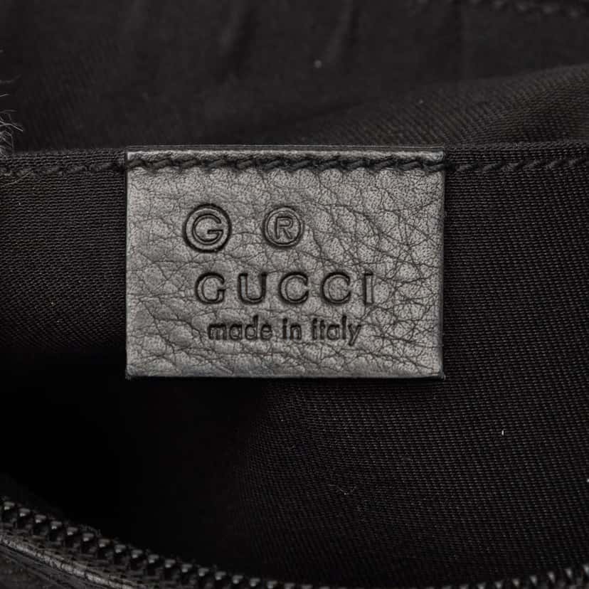 Gucci Denim Web Shoulder Bag Black Very good condition - Box View