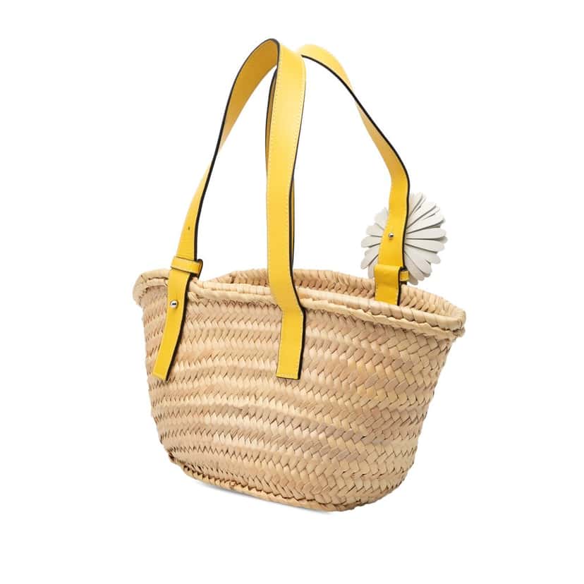 Loewe Small Palm Leaf Basket Tote Beige Very good condition - Back View
