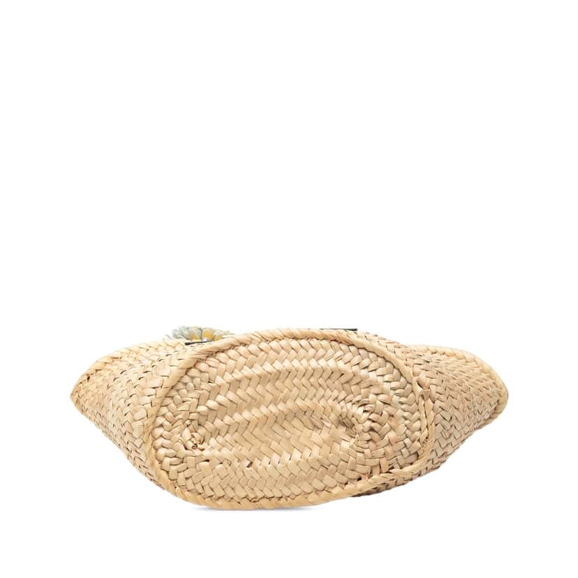 Loewe Small Palm Leaf Basket Tote Beige Very good condition - Inside View
