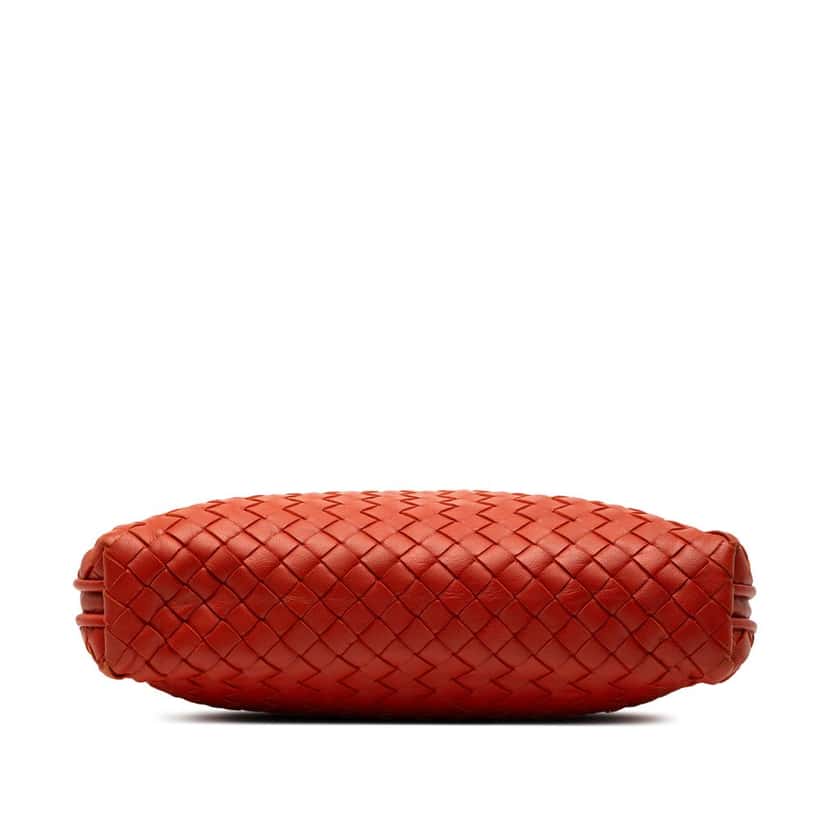 Bottega Veneta Nappa Intrecciato Nodini Crossbody Orange Leather Very good condition - Inside View