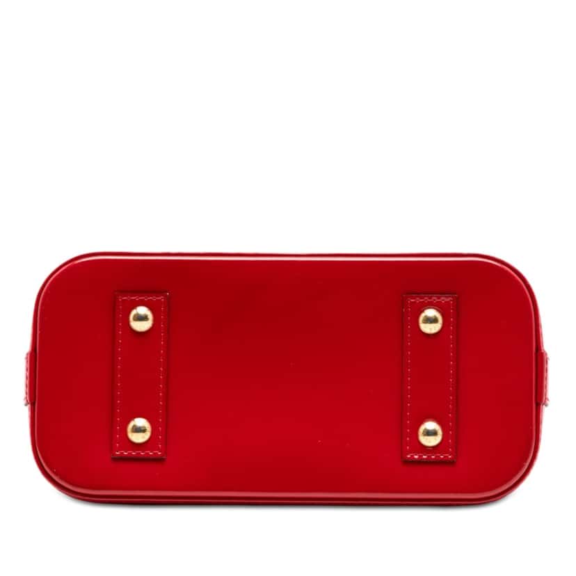 Louis Vuitton Monogram Vernis Alma BB Red Leather Very good condition - Inside View