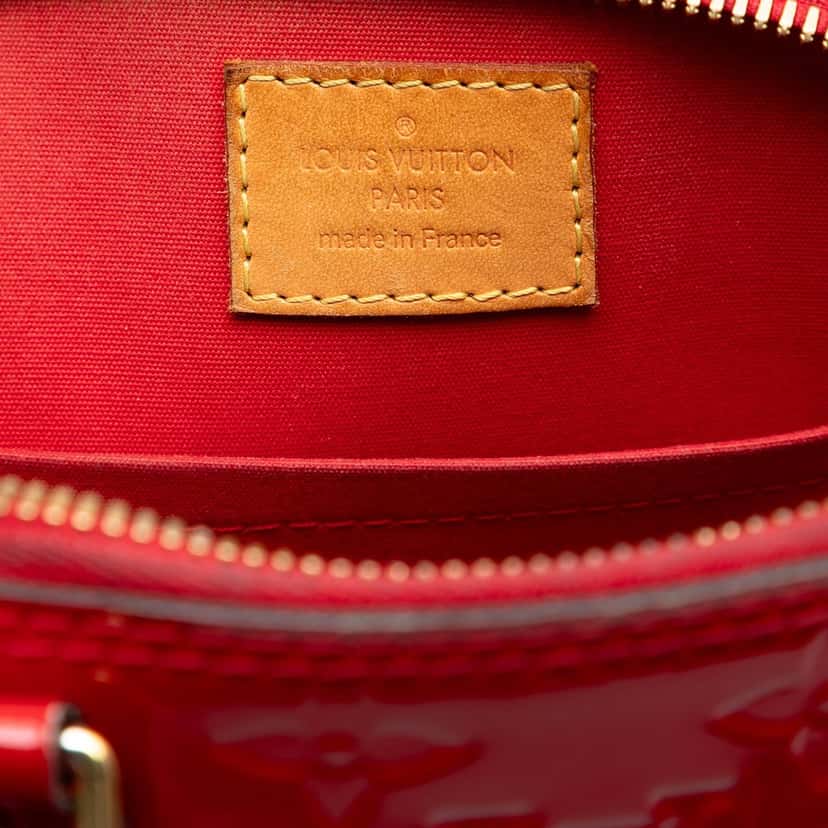 Louis Vuitton Monogram Vernis Alma BB Red Leather Very good condition - Box View