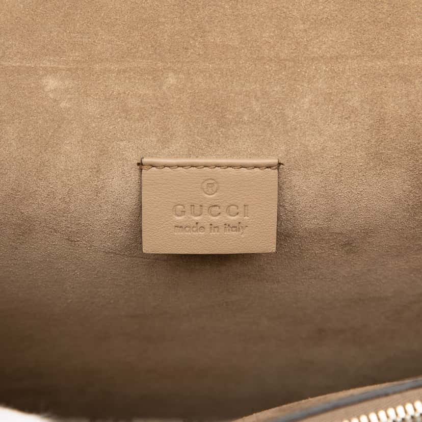 Gucci Medium GG Supreme Bird and Flowers Embroidered Dionysus Shoulder Bag Beige Very good condition - Box View