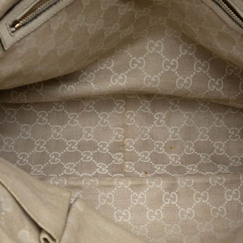 Gucci Calfskin Bamboo Diana Satchel White Leather Very good condition - Model View