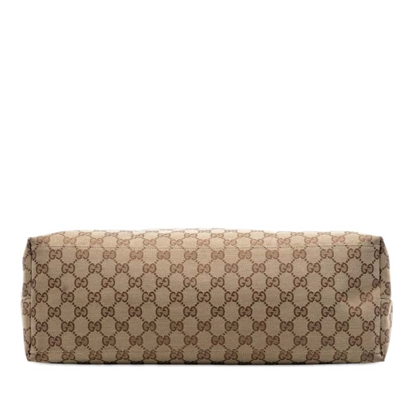 Gucci GG Canvas Web Tote Beige Very good condition - Inside View