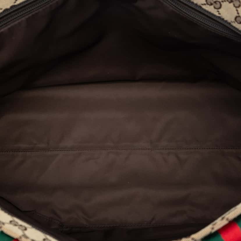 Gucci GG Canvas Web Tote Beige Very good condition - Model View