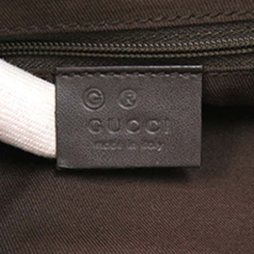 Gucci GG Nylon Capri Tote Brown Very good condition - Box View