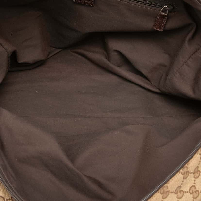 Gucci GG Canvas Web Duffle Bag Beige Very good condition - Model View