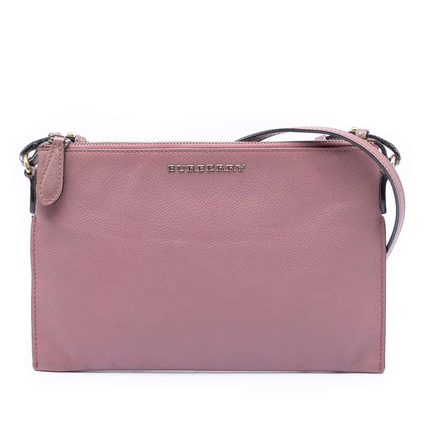 Burberry Leather Peyton Crossbody Pink Leather Very good condition - Front View