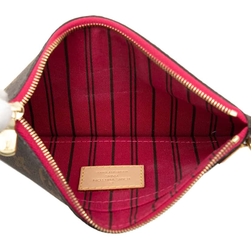 Louis Vuitton Monogram Neverfull Pouch PM Brown Very good condition - Model View