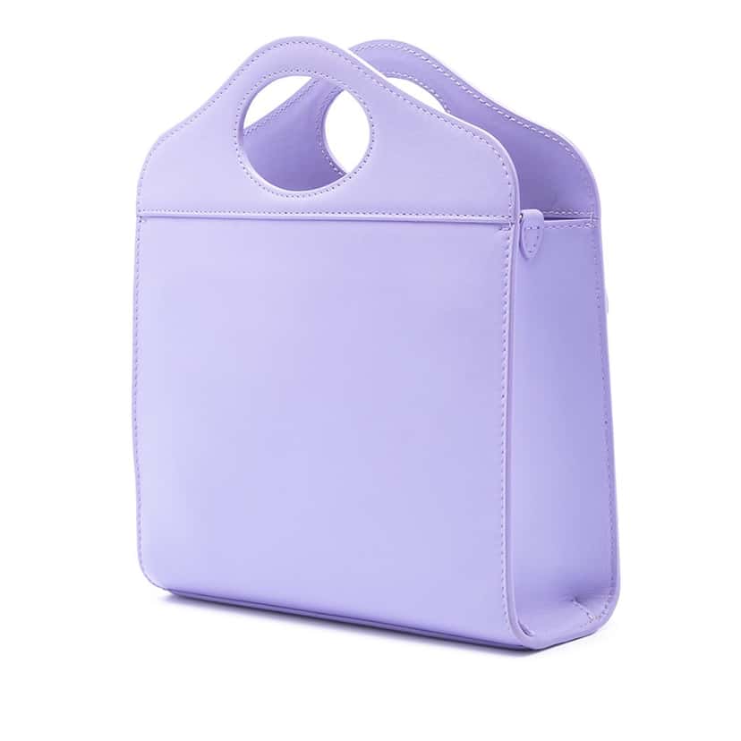 Burberry Mini Leather Pocket Tote Purple Leather Very good condition - Back View