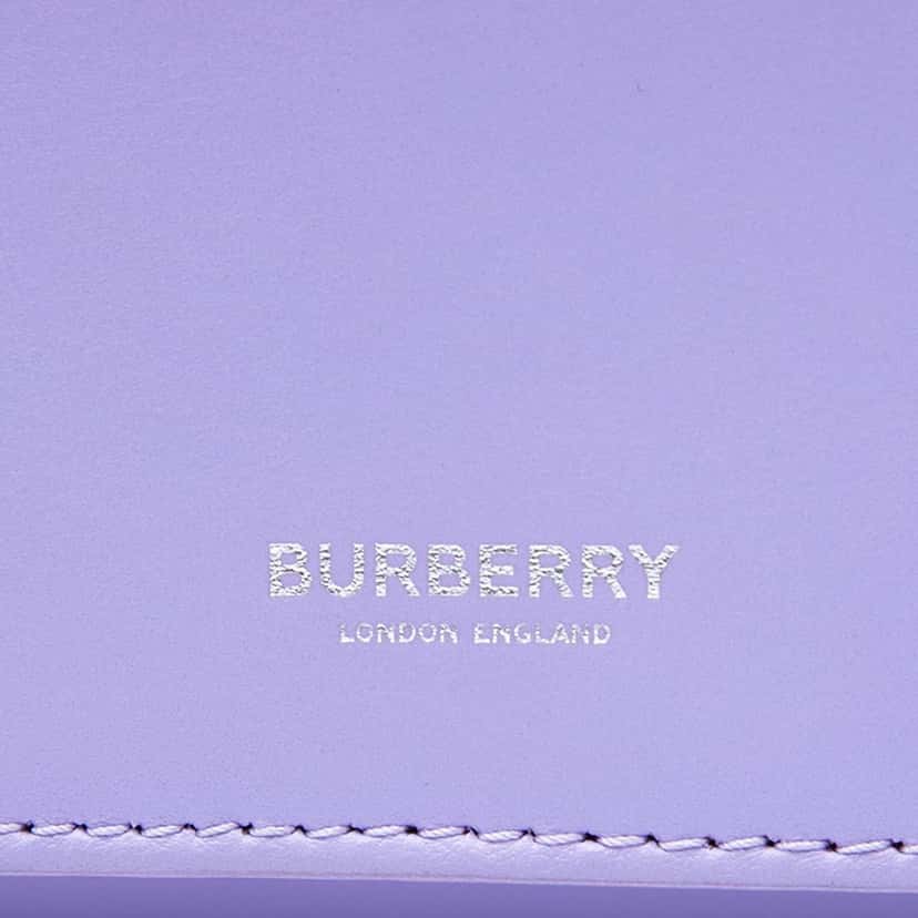 Burberry Mini Leather Pocket Tote Purple Leather Very good condition - Box View