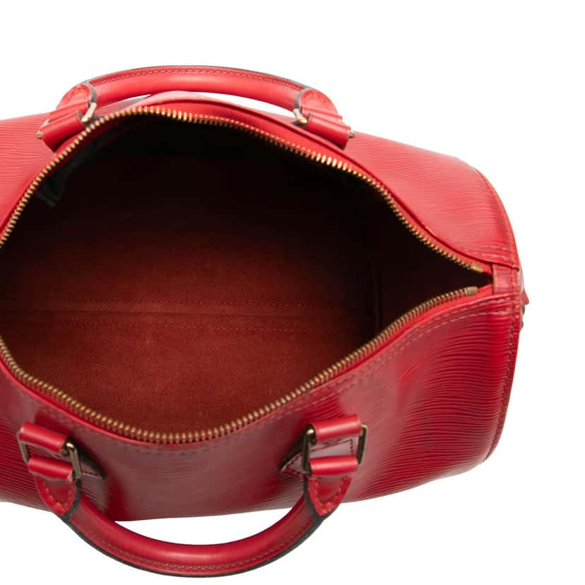 Louis Vuitton Epi Speedy 30 Red Leather Good condition - Model View