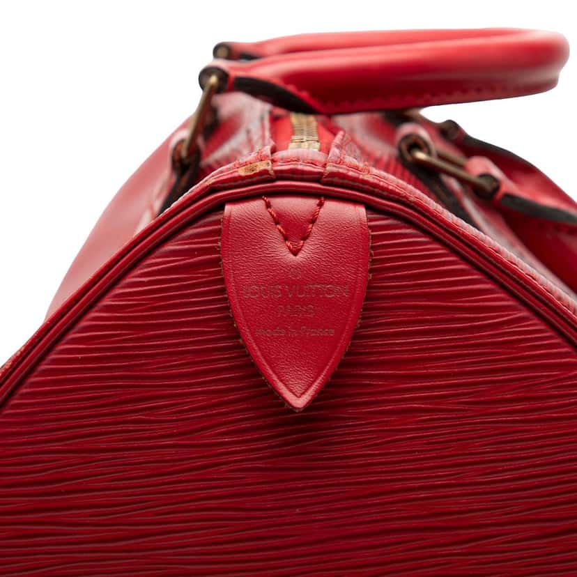 Louis Vuitton Epi Speedy 30 Red Leather Good condition - Box View