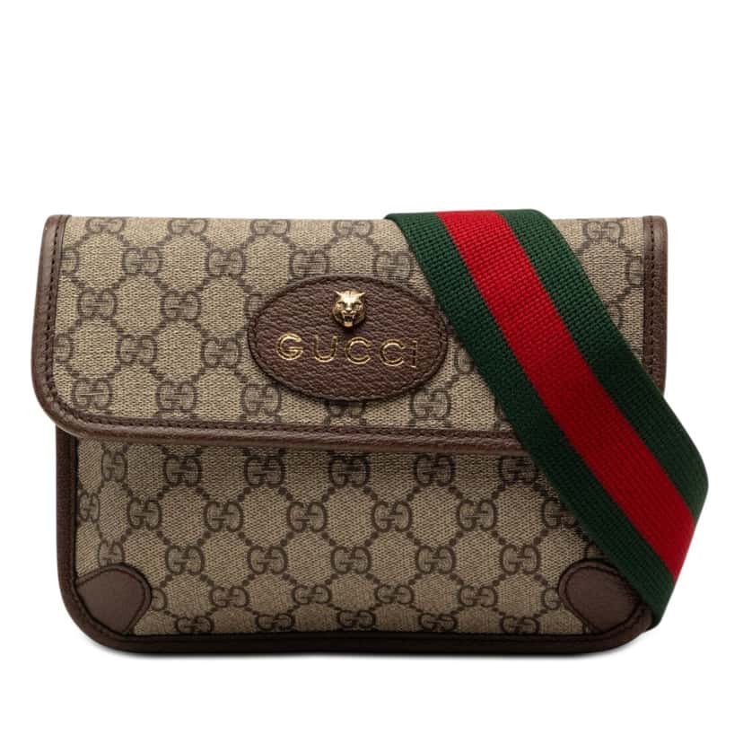 Gucci GG Supreme Neo Vintage Belt Bag Beige Very good condition - Front View