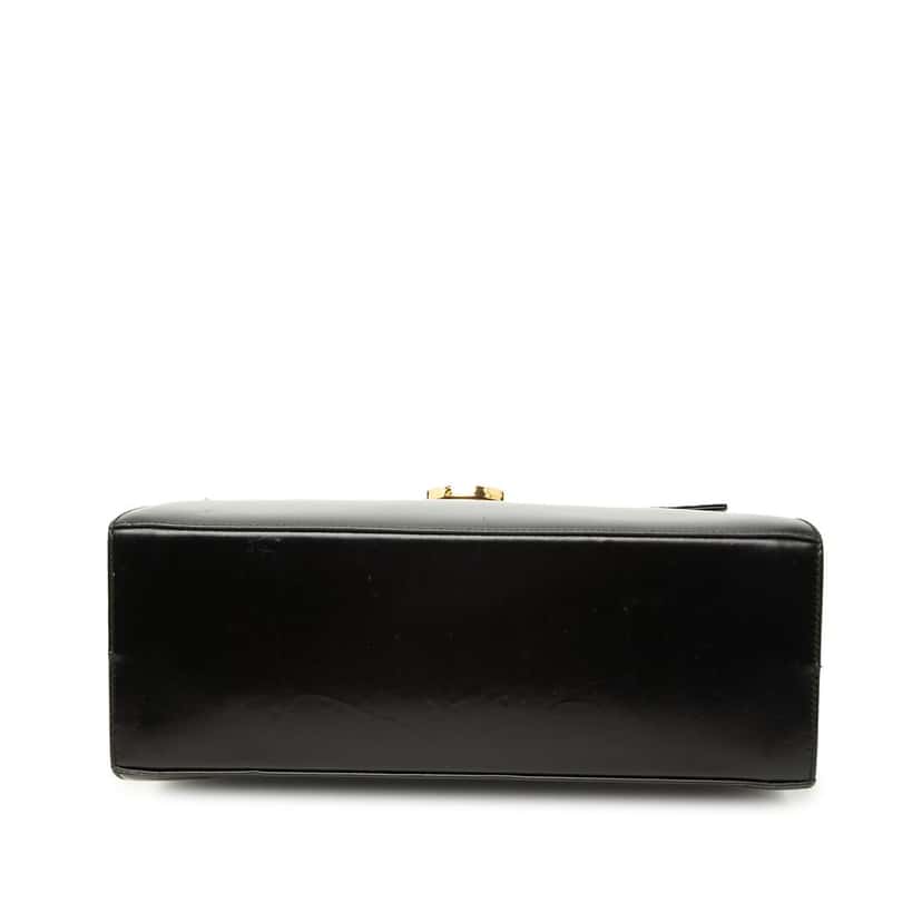 Salvatore Ferragamo Leather Gancini Iconic Top Handle Bag Black Leather Very good condition - Inside View