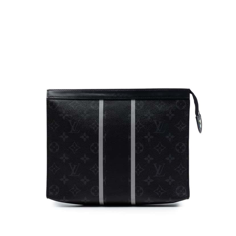 Louis Vuitton Fujiwara Monogram Eclipse Flash Pochette Voyage MM Black Very good condition - Front View