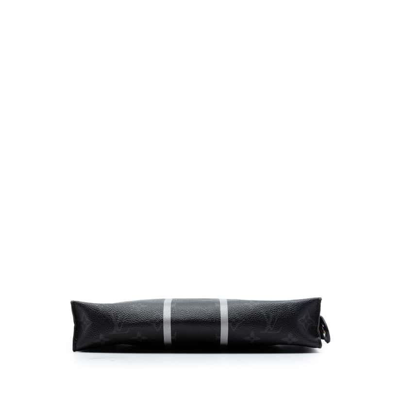 Louis Vuitton Fujiwara Monogram Eclipse Flash Pochette Voyage MM Black Very good condition - Inside View