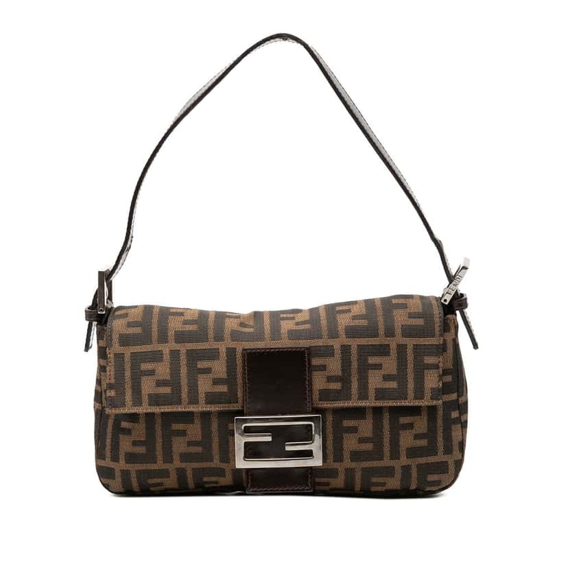 Fendi Zucca Canvas Baguette Brown Very good condition - Front View
