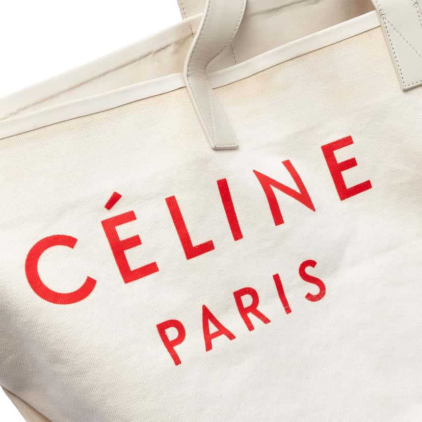 Celine Medium Canvas Made In Tote Brown Very good condition - Box View