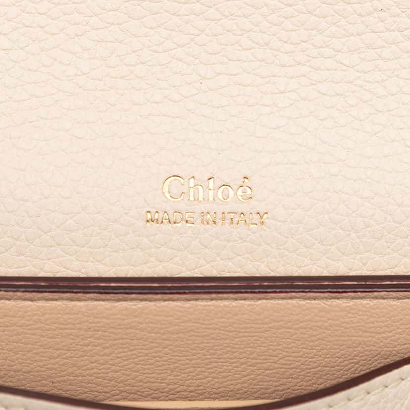 Chloé Small Tricolor Leather Clare Crossbody Beige Leather Very good condition - Box View