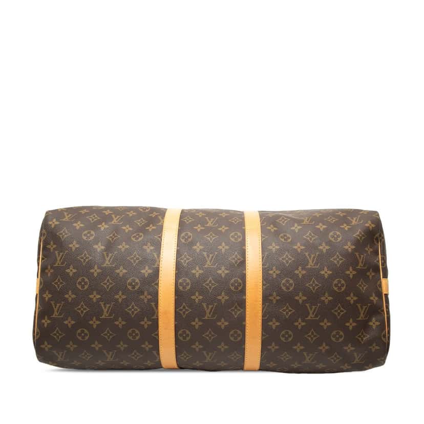 Louis Vuitton Monogram Keepall Bandouliere 55 Brown Good condition - Inside View