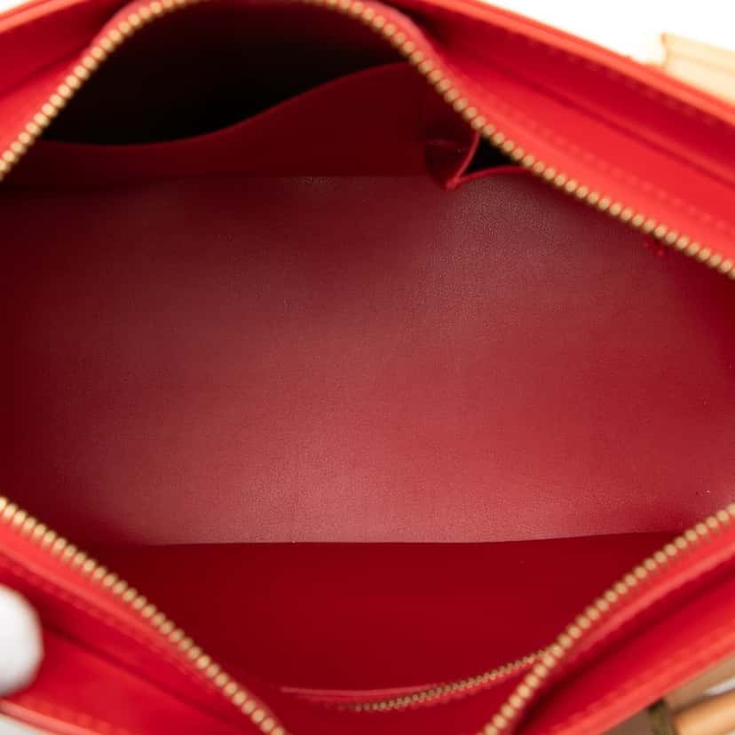 Louis Vuitton Monogram Vernis Houston Red Leather Very good condition - Model View
