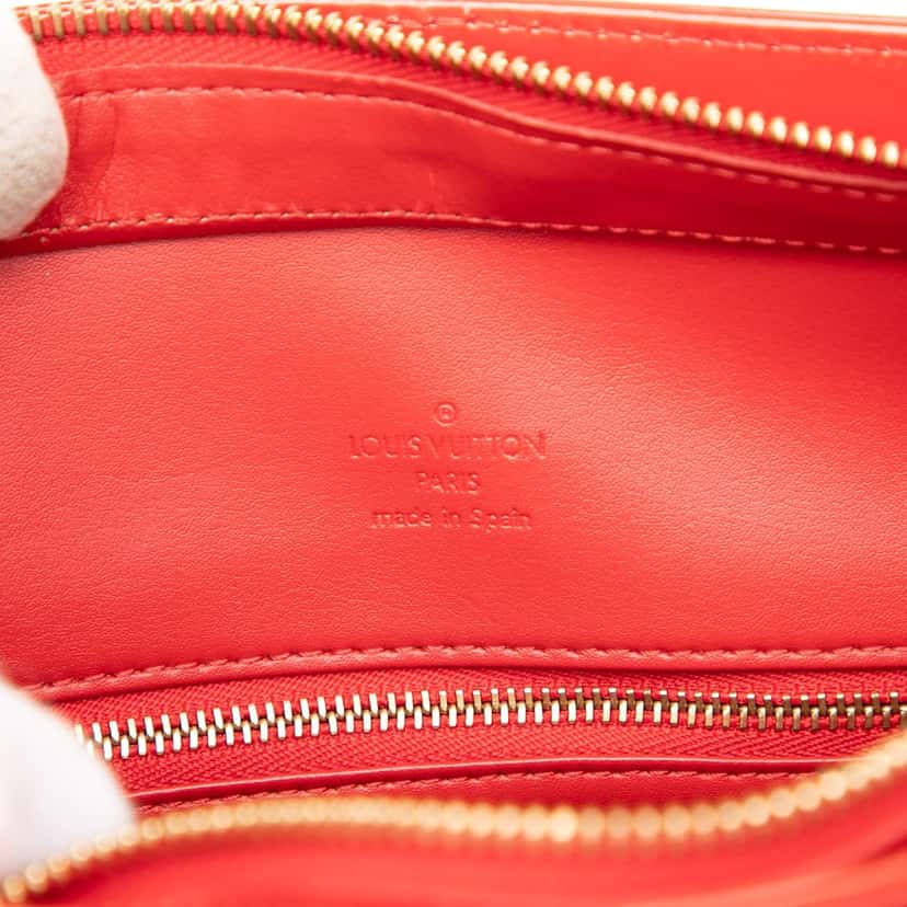 Louis Vuitton Monogram Vernis Houston Red Leather Very good condition - Box View
