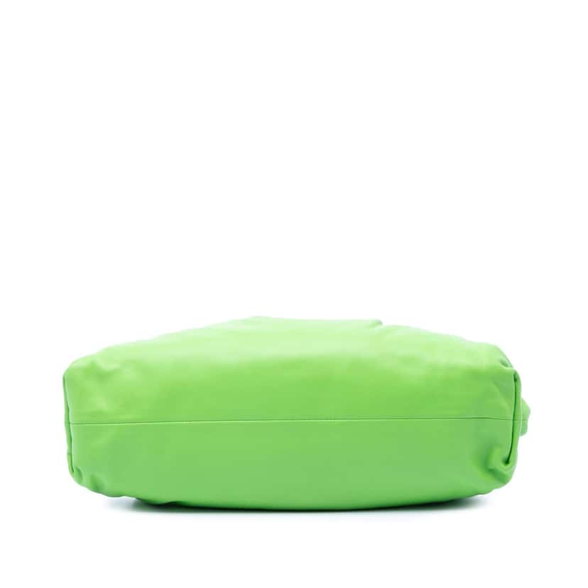 Bottega Veneta Lambskin The Pouch Green Leather Very good condition - Inside View