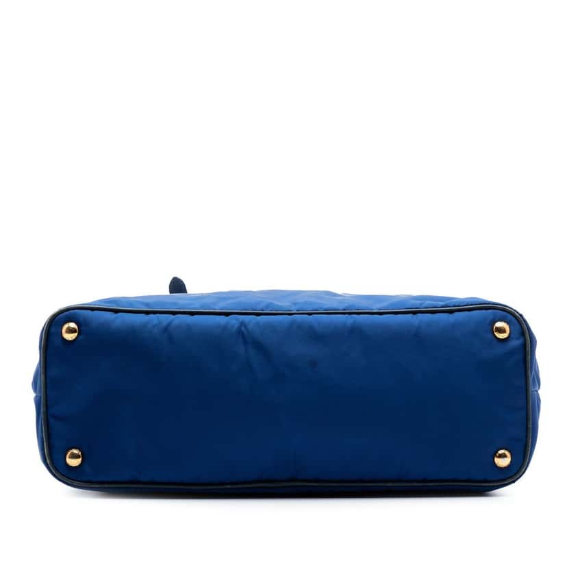 Prada Saffiano Trimmed Tessuto Tote Blue Very good condition - Inside View