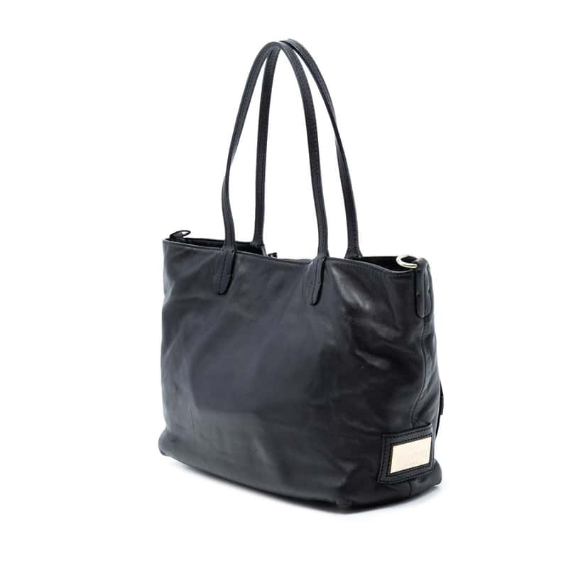 Valentino Small Nappa Petale Tote Black Leather Very good condition - Back View
