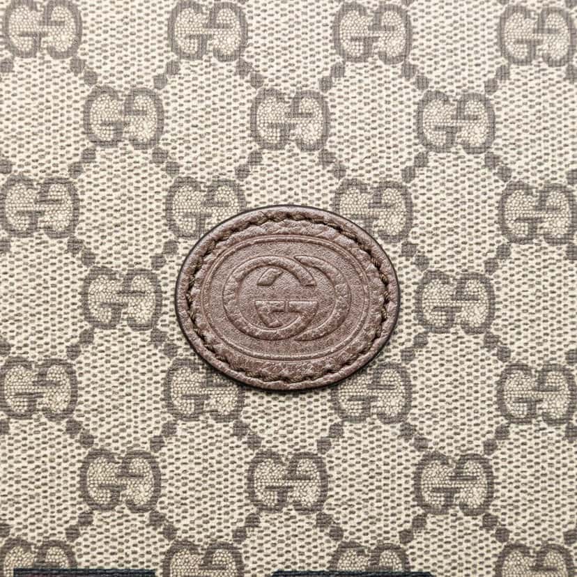 Gucci GG Supreme Web Tiger Satchel Beige Very good condition - Box View