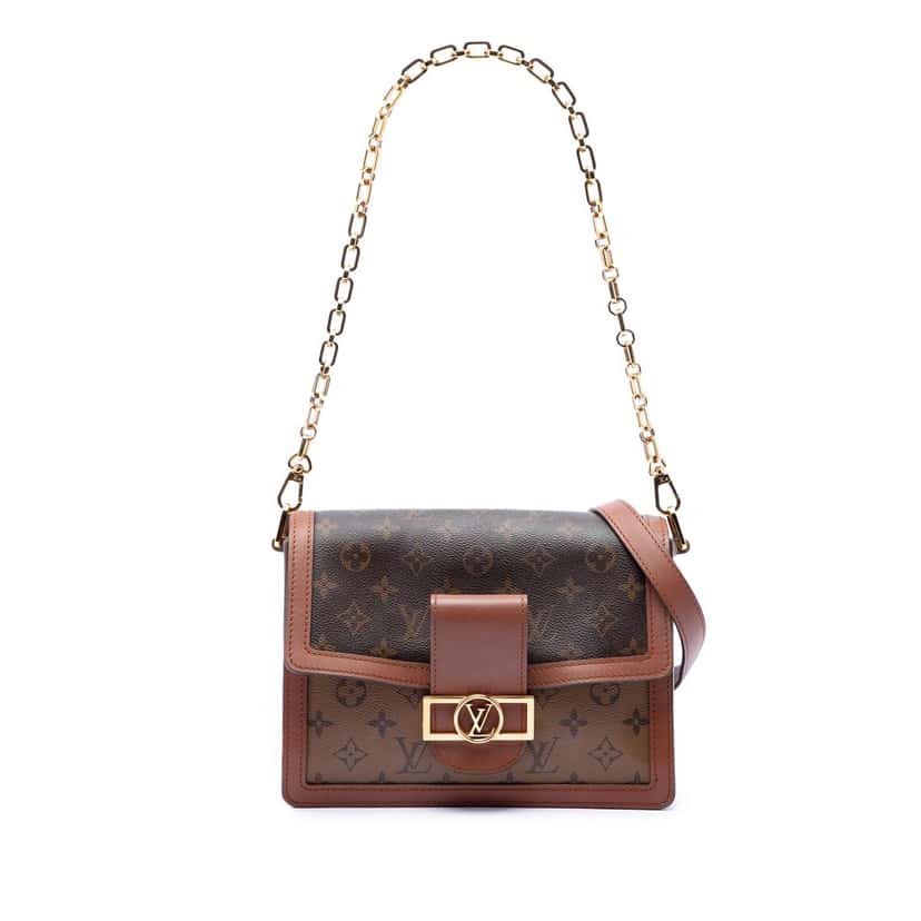 Louis Vuitton Monogram Reverse Dauphine MM Brown Very good condition - Front View
