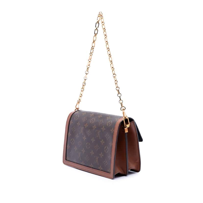 Louis Vuitton Monogram Reverse Dauphine MM Brown Very good condition - Back View