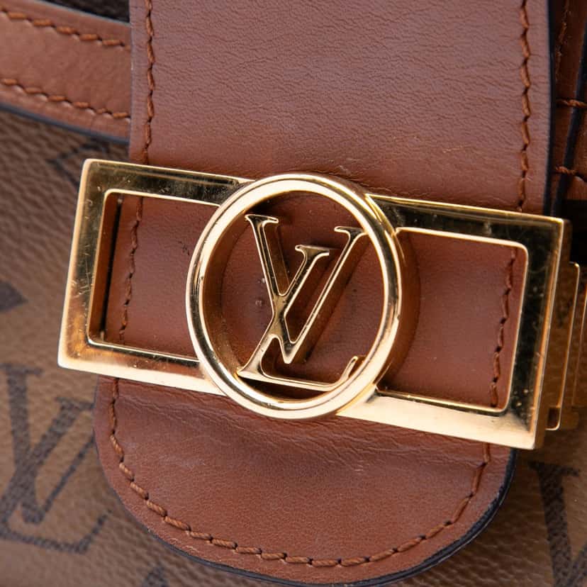 Louis Vuitton Monogram Reverse Dauphine MM Brown Very good condition - Box View