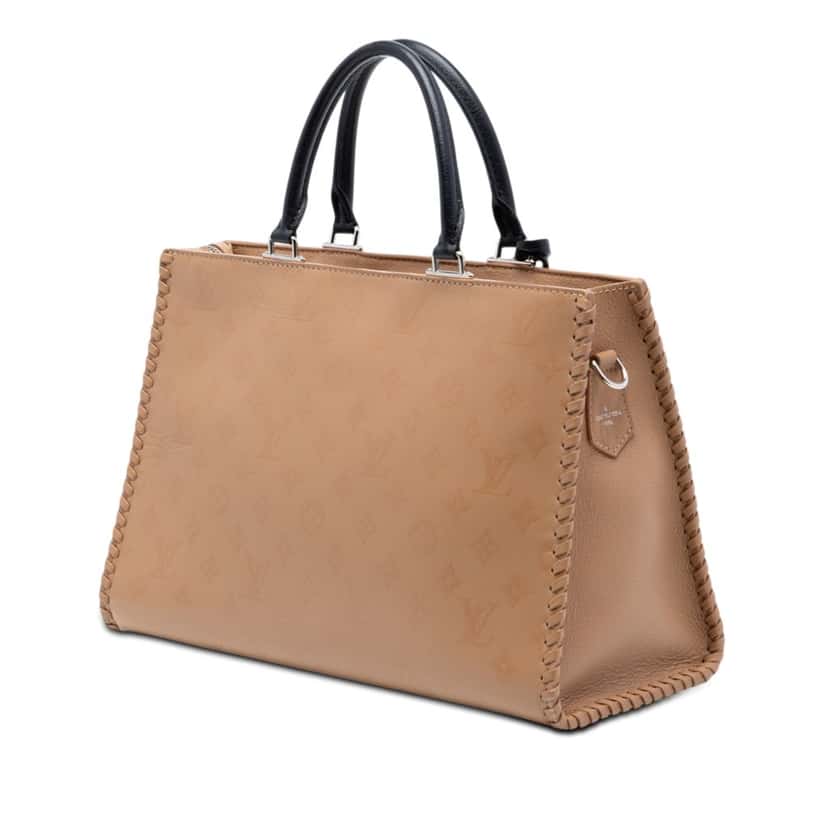 Louis Vuitton Monogram Very Leather Very Zipped Beige Leather Very good condition - Back View