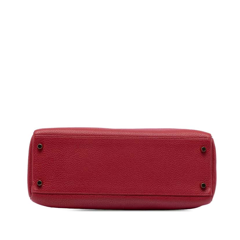 Hermès Clemence Kelly II Retourne 32 Red Leather Very good condition - Inside View