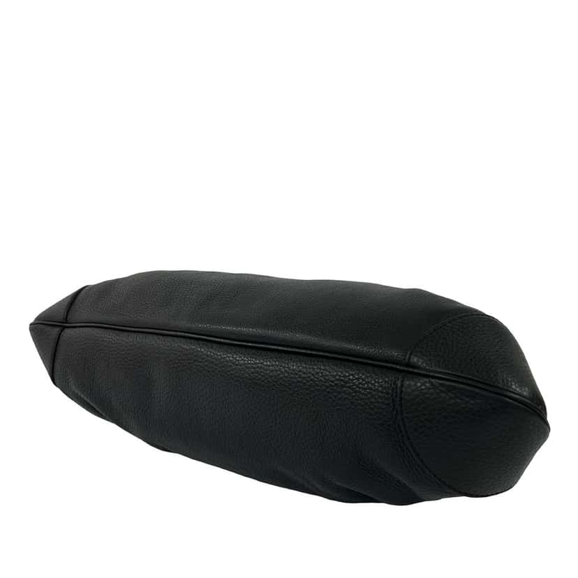 Ferragamo Leather Gancini Marisa Handbag Black Leather Very good condition - Model View