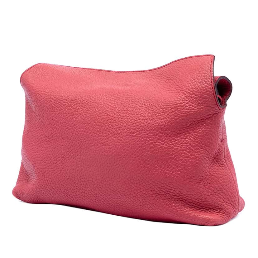 Burberry Grained Calfskin Leah Crossbody Pink Leather Very good condition - Back View