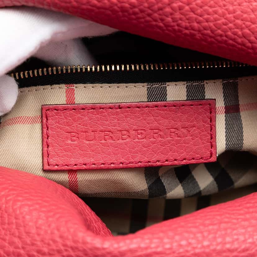 Burberry Grained Calfskin Leah Crossbody Pink Leather Very good condition - Box View