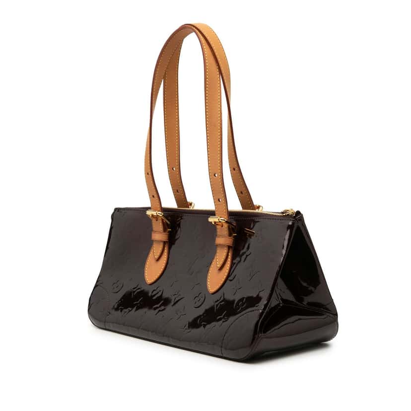 Louis Vuitton Monogram Vernis Rosewood Avenue Purple Leather Good condition - Back View