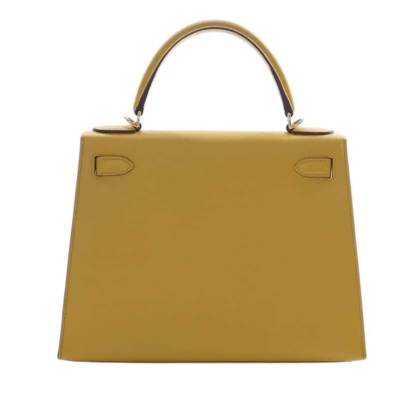 Hermès Epsom Kelly II Sellier 28 Yellow Leather Very good condition - Model View