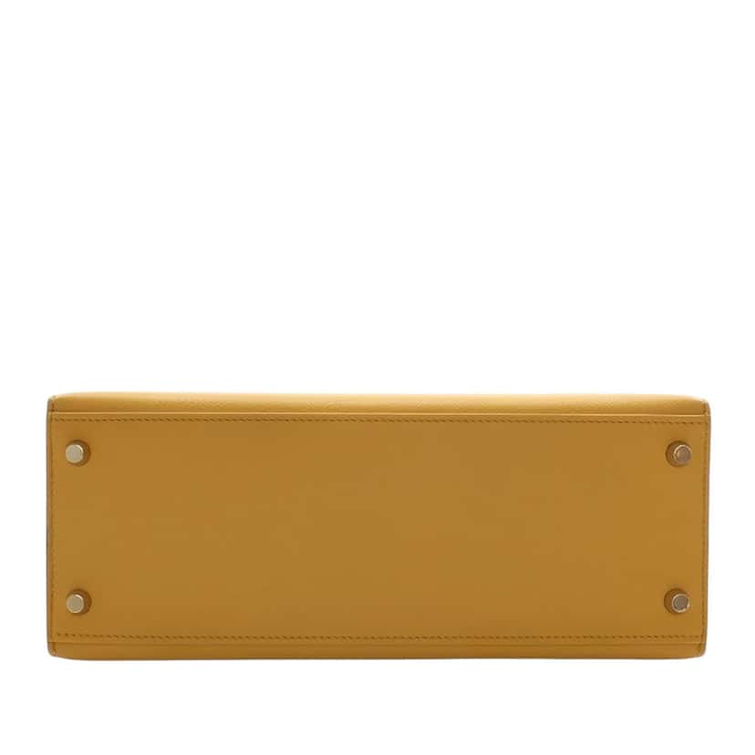 Hermès Epsom Kelly II Sellier 28 Yellow Leather Very good condition - Box View