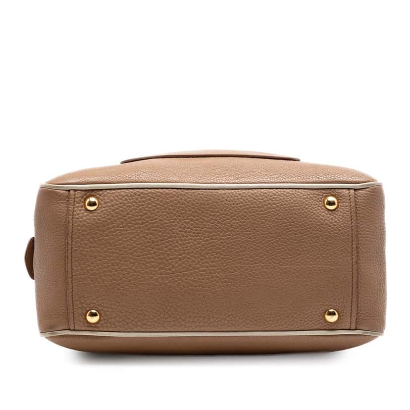 Miu Miu Vitello Caribu Satchel Brown Leather Very good condition - Inside View